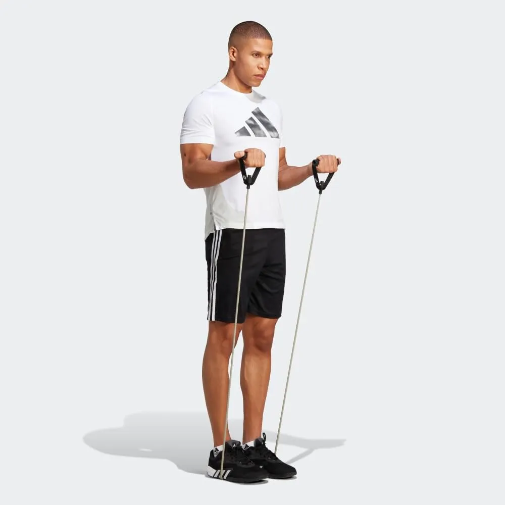 adidas Men's Train Essentials Piqu 3-Stripes Shorts