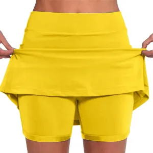 aihihe Golf Skirts for Women 18 inch Long Womens Shorts 5 inch Inseam Pull on Womens Shorts Casual Long Length