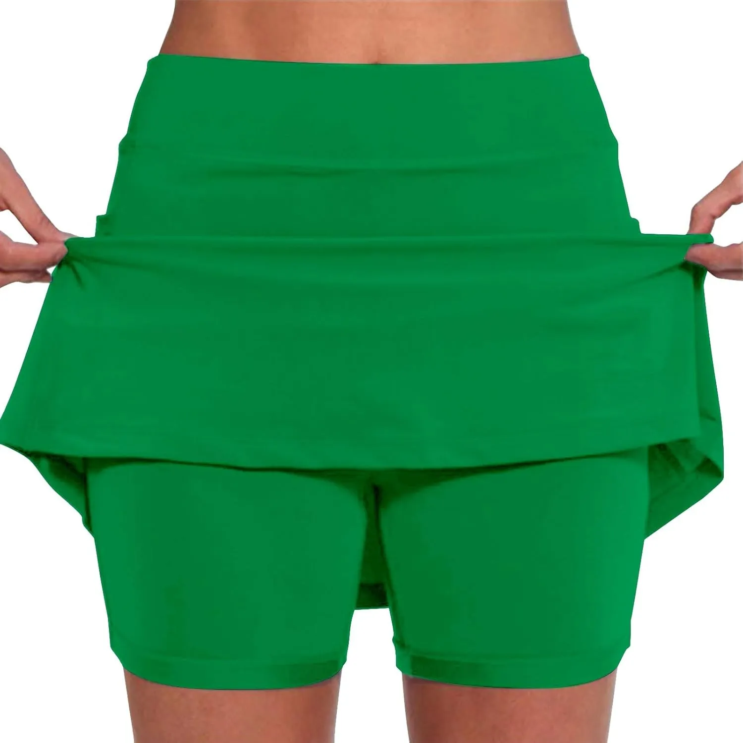 aihihe Pink Mini Skirts for Women y2k Bike Shorts Women Tummy Control Pockets Plus Size Running Shorts for Women Long