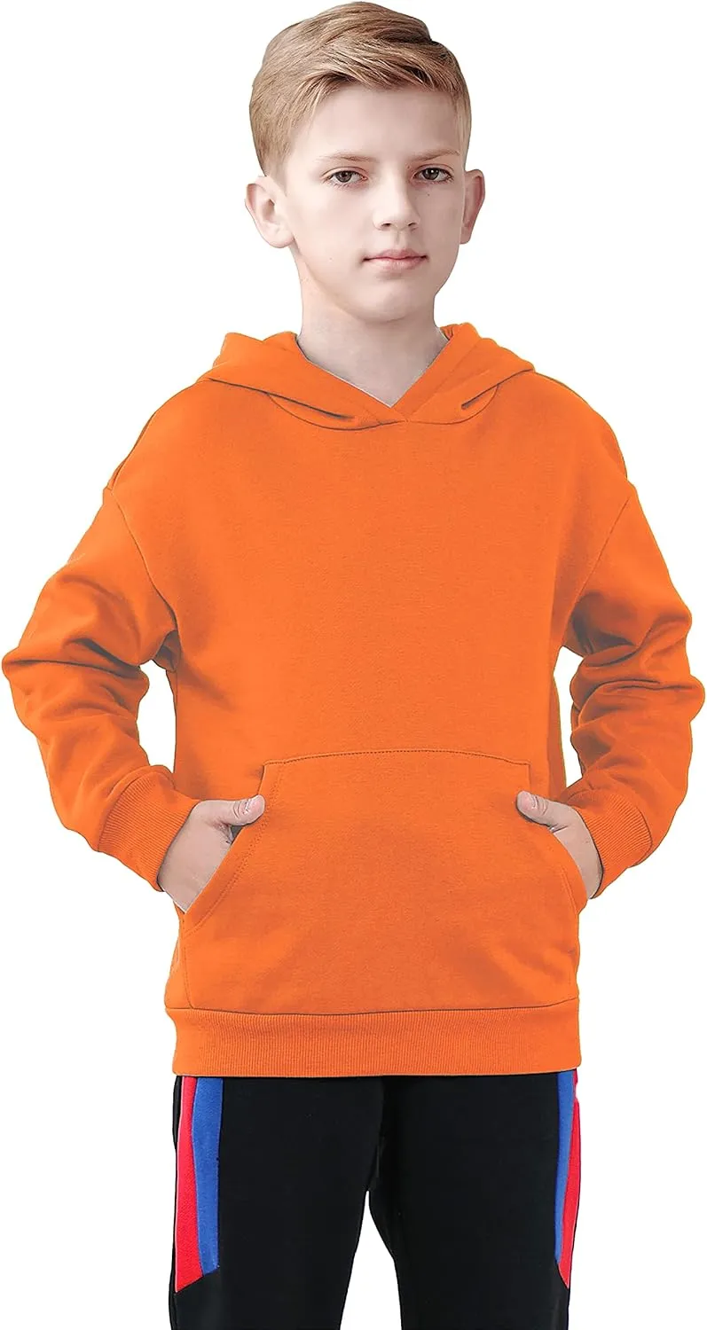 ALAVIKING Kids Soft Brushed Fleece Hooded Sweatshirts Active Pullover Hoodie for Boys and Girls 3-12 Years