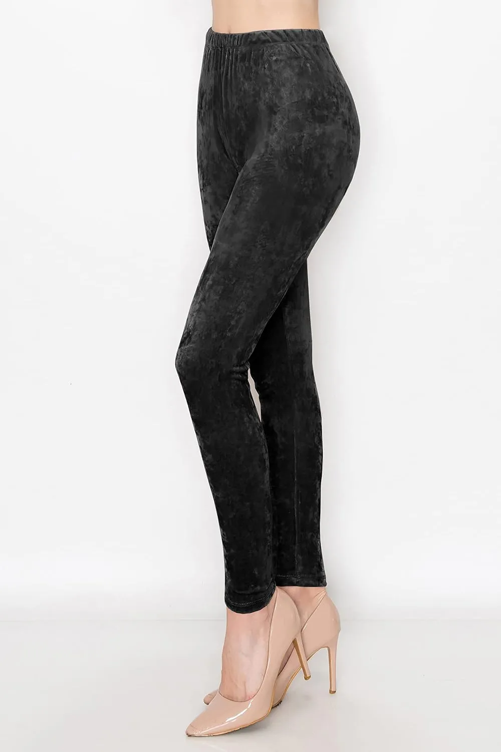 ALWAYS Casual Velvet Leggings Women - Super Soft Warm Winter Yoga Pants