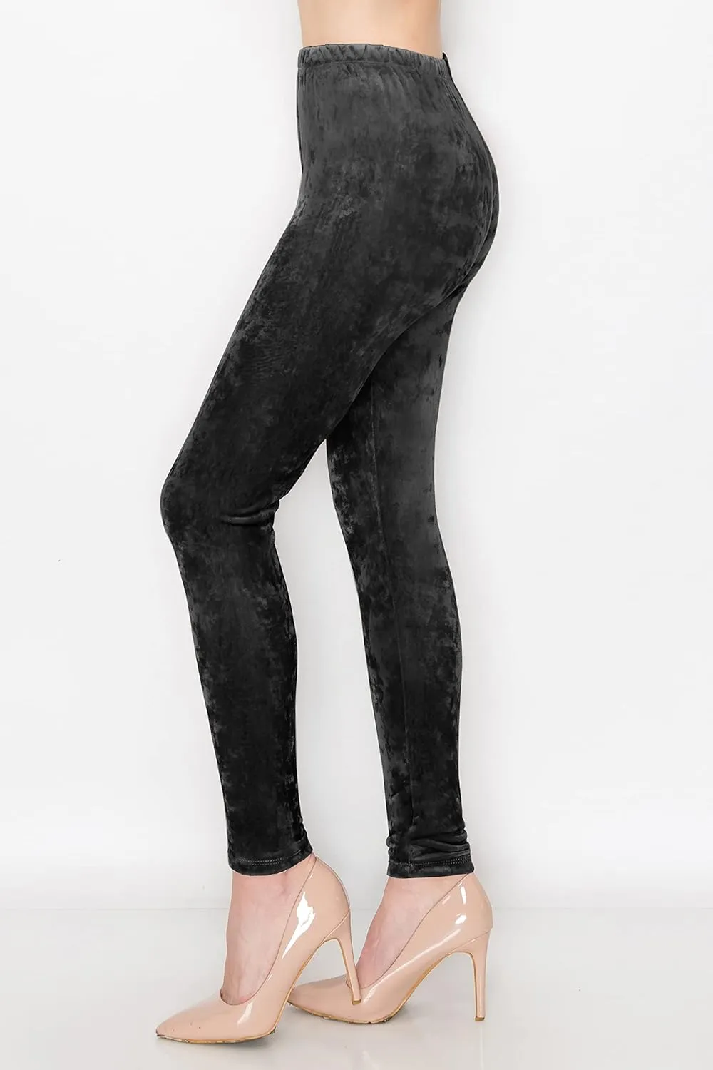 ALWAYS Casual Velvet Leggings Women - Super Soft Warm Winter Yoga Pants