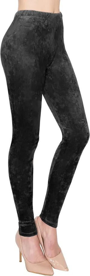 ALWAYS Casual Velvet Leggings Women - Super Soft Warm Winter Yoga Pants