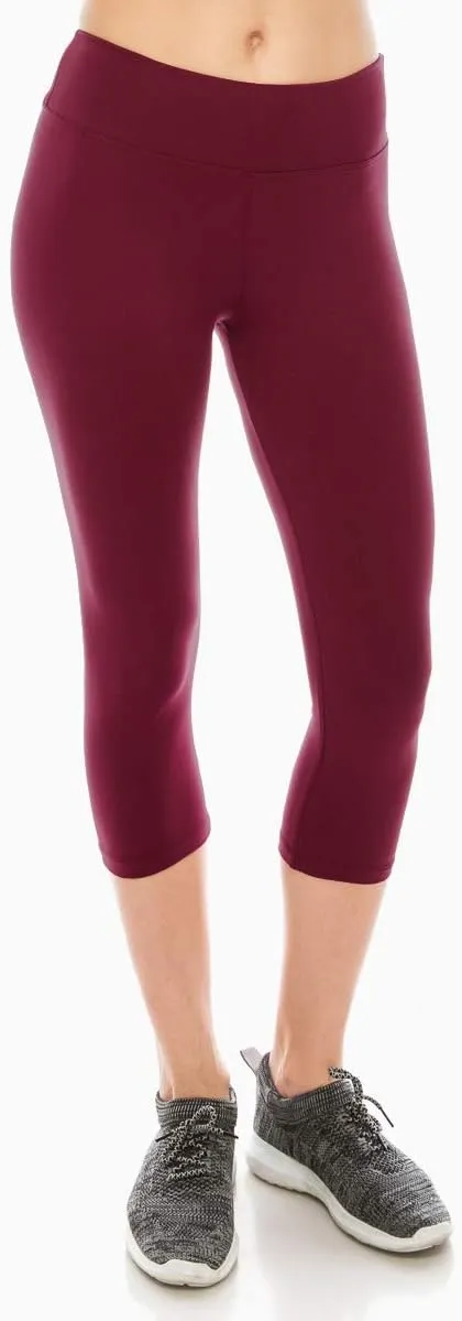 ALWAYS Women's Super Soft Capri Leggings - High Waisted Casual Yoga Pants