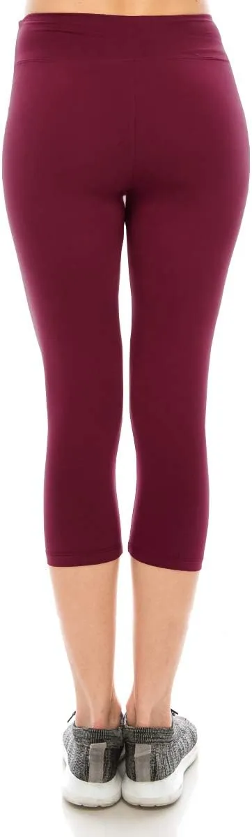 ALWAYS Women's Super Soft Capri Leggings - High Waisted Casual Yoga Pants