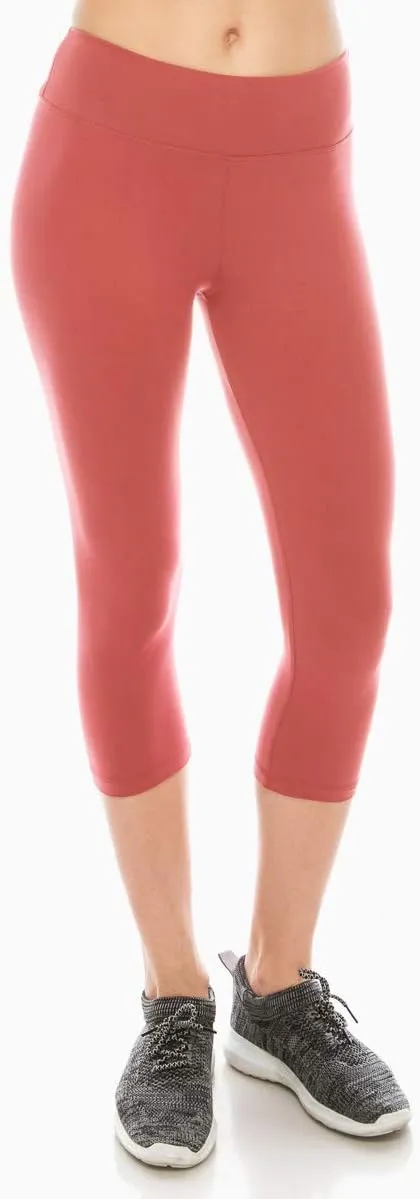 ALWAYS Women's Super Soft Capri Leggings - High Waisted Casual Yoga Pants