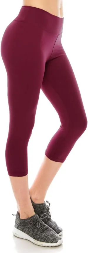 ALWAYS Women's Super Soft Capri Leggings - High Waisted Casual Yoga Pants