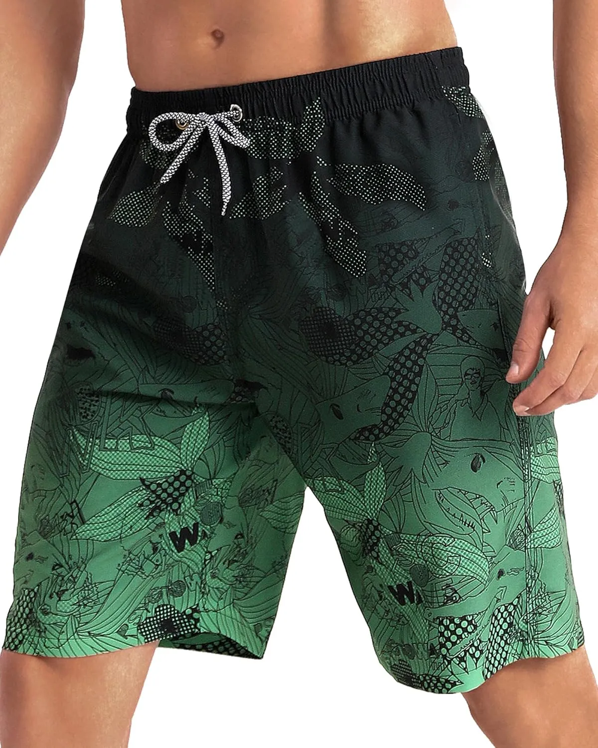APTRO Men's Swim Trunks 9" Quick Dry Bathing Suit Big & Tall Beach Swimsuits
