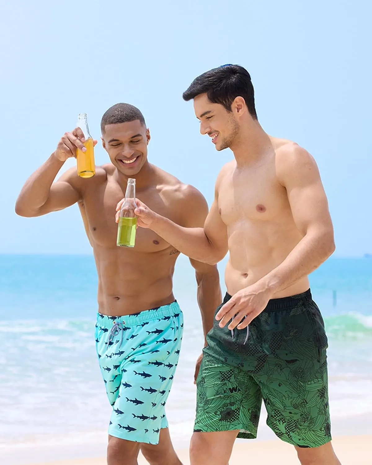 APTRO Men's Swim Trunks 9" Quick Dry Bathing Suit Big & Tall Beach Swimsuits