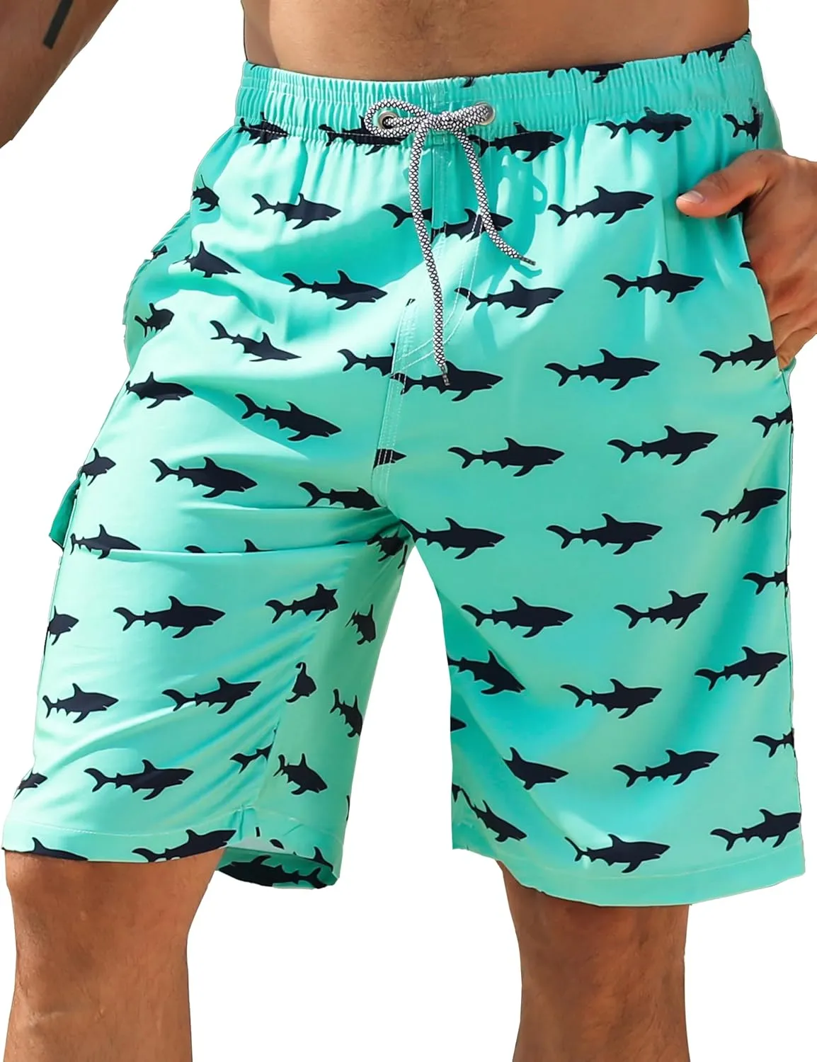 APTRO Men's Swim Trunks 9" Quick Dry Bathing Suit Big & Tall Beach Swimsuits