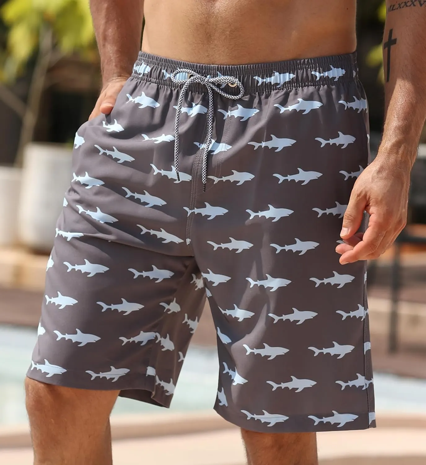 APTRO Men's Swim Trunks 9" Quick Dry Bathing Suit Big & Tall Beach Swimsuits