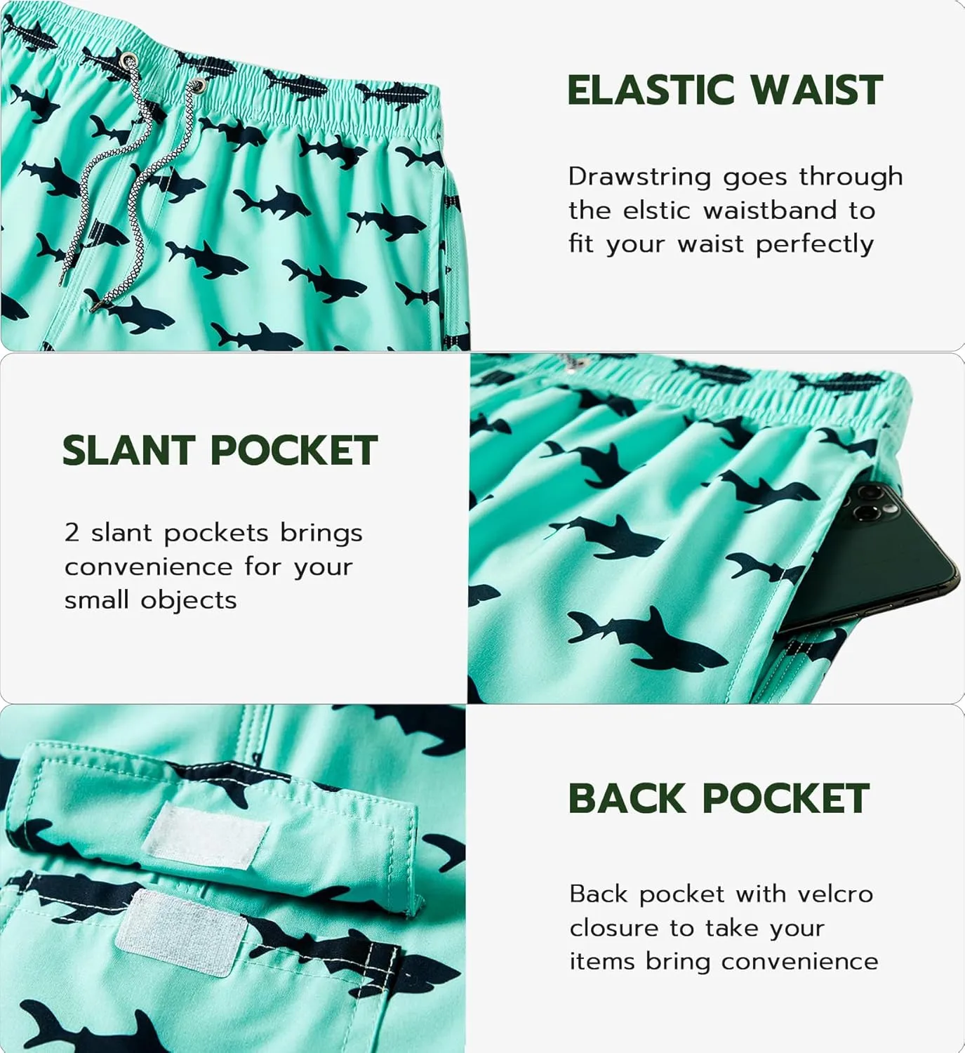 APTRO Men's Swim Trunks 9" Quick Dry Bathing Suit Big & Tall Beach Swimsuits