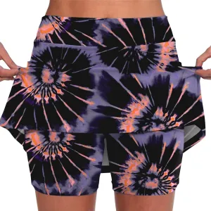 Athletic Skorts for Woman Elastic Cross Hight Waisted Tennis Yoga Shorts Skirts with Pockets Tummy Control Joggers