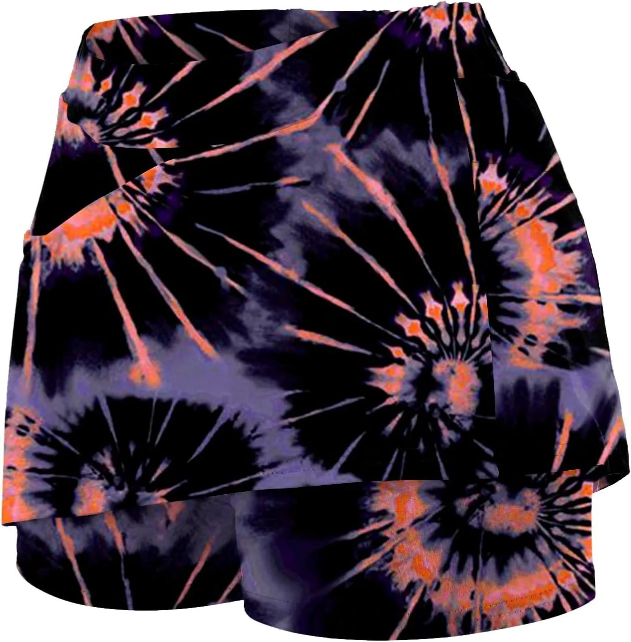 Athletic Skorts for Woman Elastic Cross Hight Waisted Tennis Yoga Shorts Skirts with Pockets Tummy Control Joggers