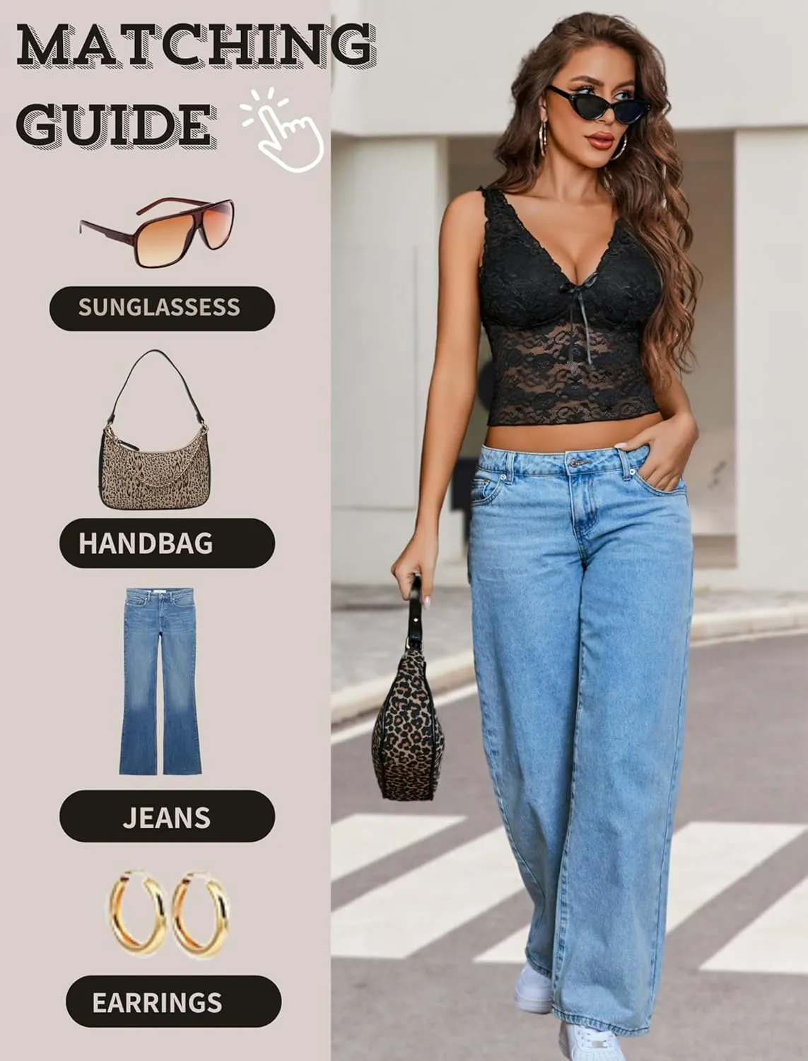 Avidlove Lace Tops for Women Mesh Top Crop Tank Tops Sexy V Neck Sleeveless Trendy Y2K Lace Undershirt
