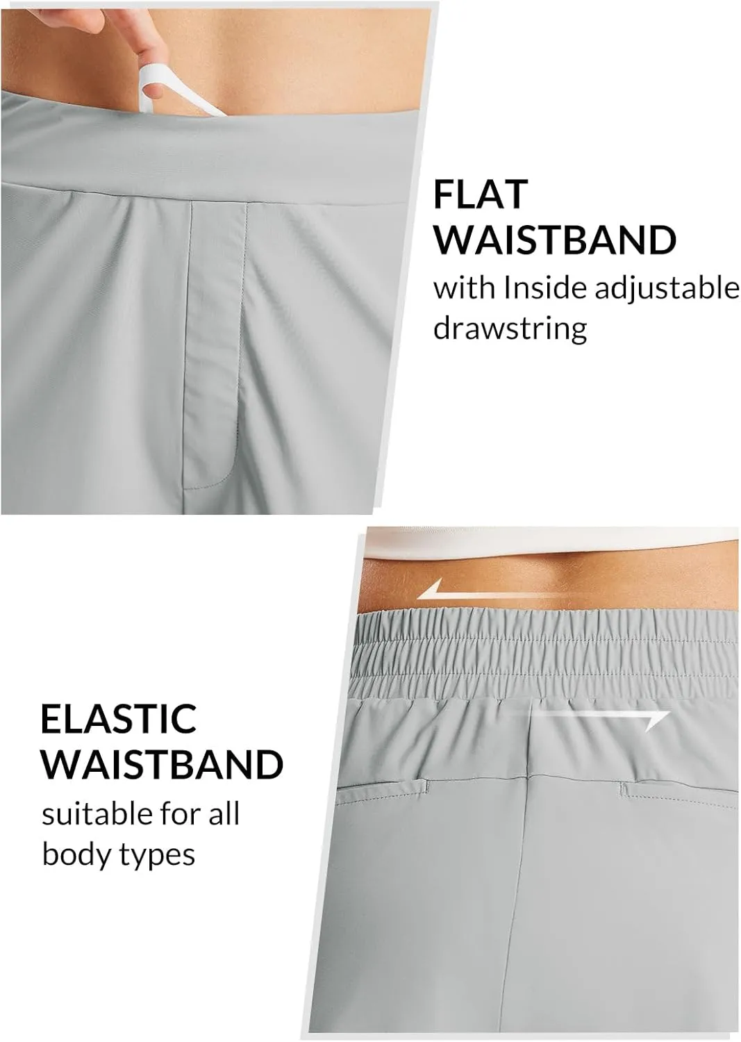 baleaf Women's High Waist Running Shorts 2.5" Athletic Workout Quick Dry Lightweight Sport Gym Shorts with Pockets Summer