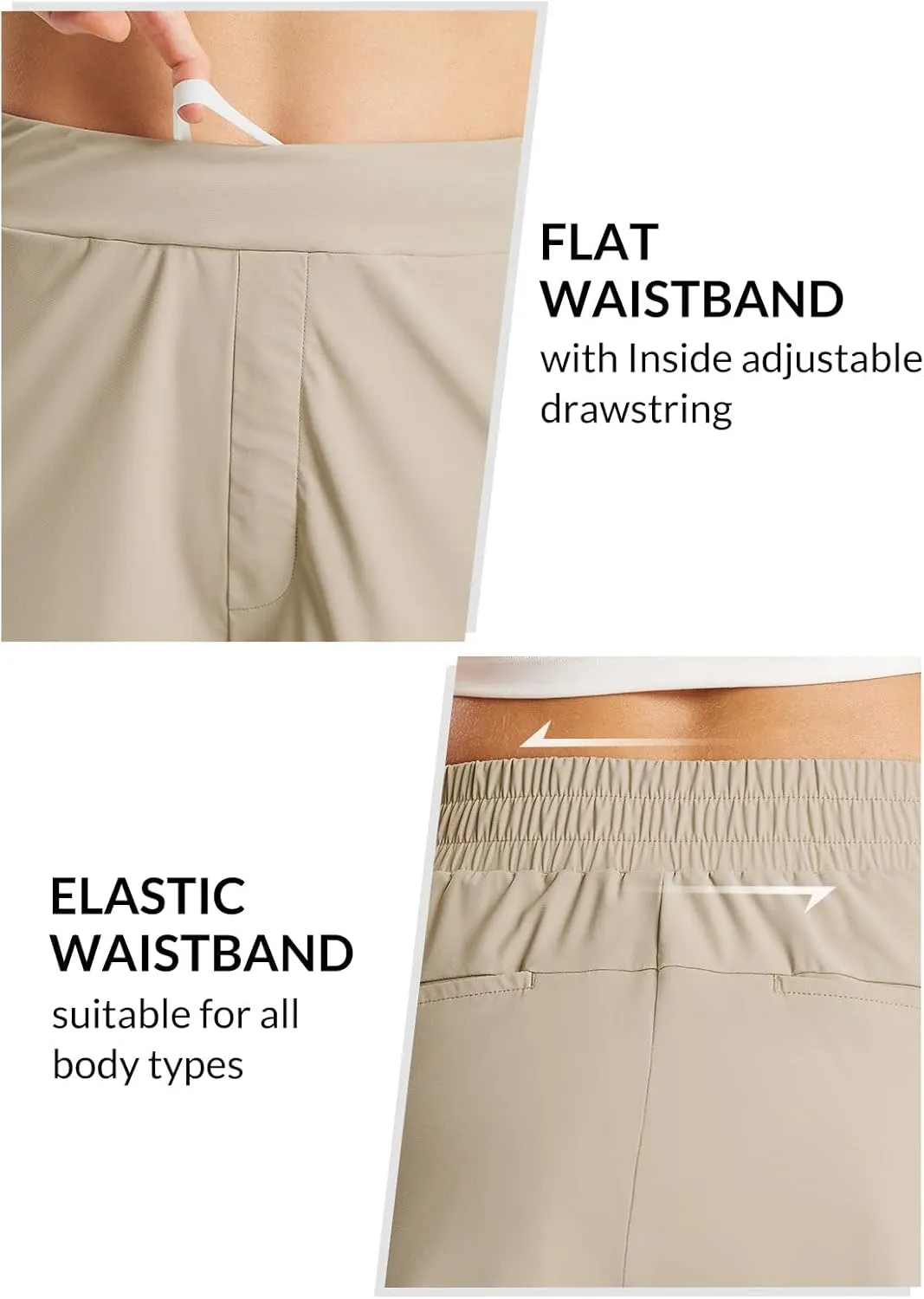 baleaf Women's High Waist Running Shorts 2.5" Athletic Workout Quick Dry Lightweight Sport Gym Shorts with Pockets Summer