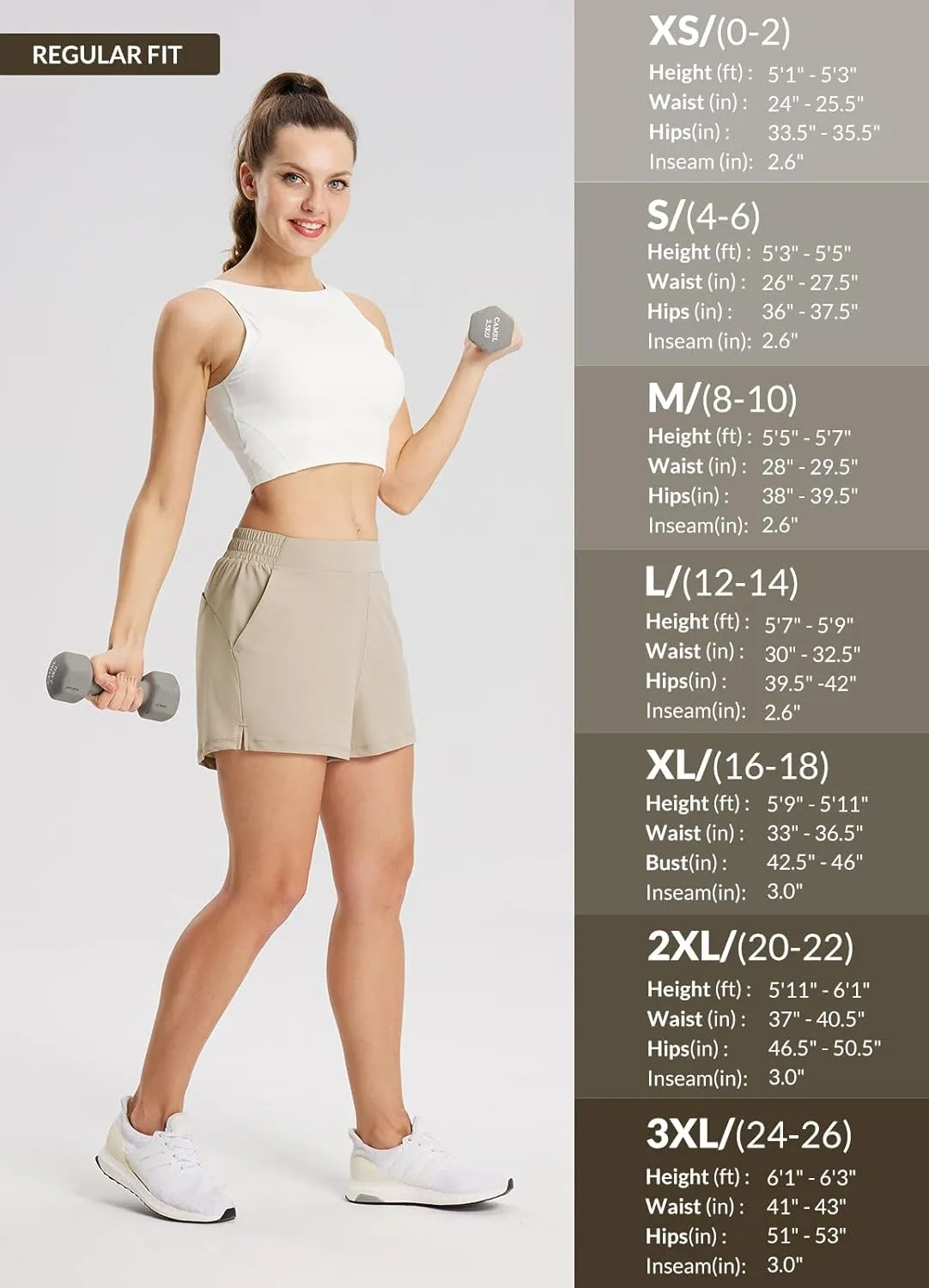 baleaf Women's High Waist Running Shorts 2.5" Athletic Workout Quick Dry Lightweight Sport Gym Shorts with Pockets Summer