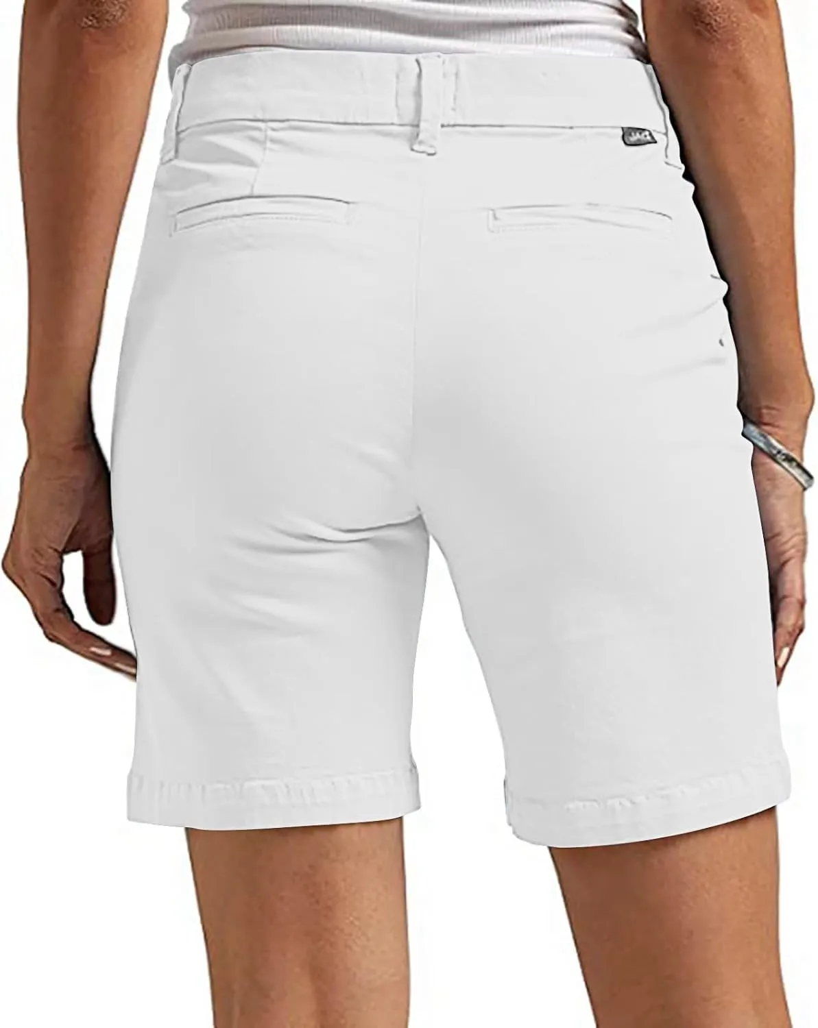 Bermuda Shorts for Women Stretchy Dressy Casual High Waisted Lounge Short Pants Straight Leg Hiking Vacation Outfits
