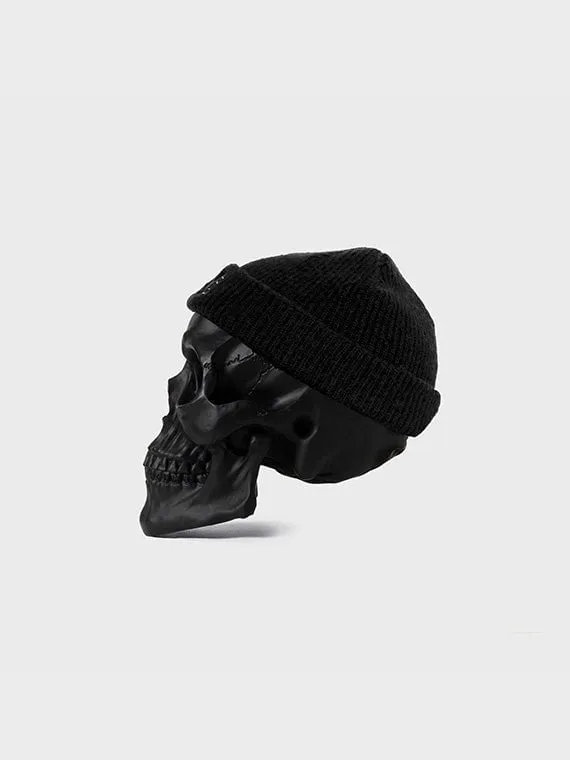 BILLY BONES CLUB CROSS BONES LOGO BEANIE - BLACK