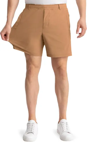 birddogs Mens Khaki Shorts  Casual, Slim Fit, Stretch Shorts with Built-in Liner for Comfort  Regular Length, 7 Inseam