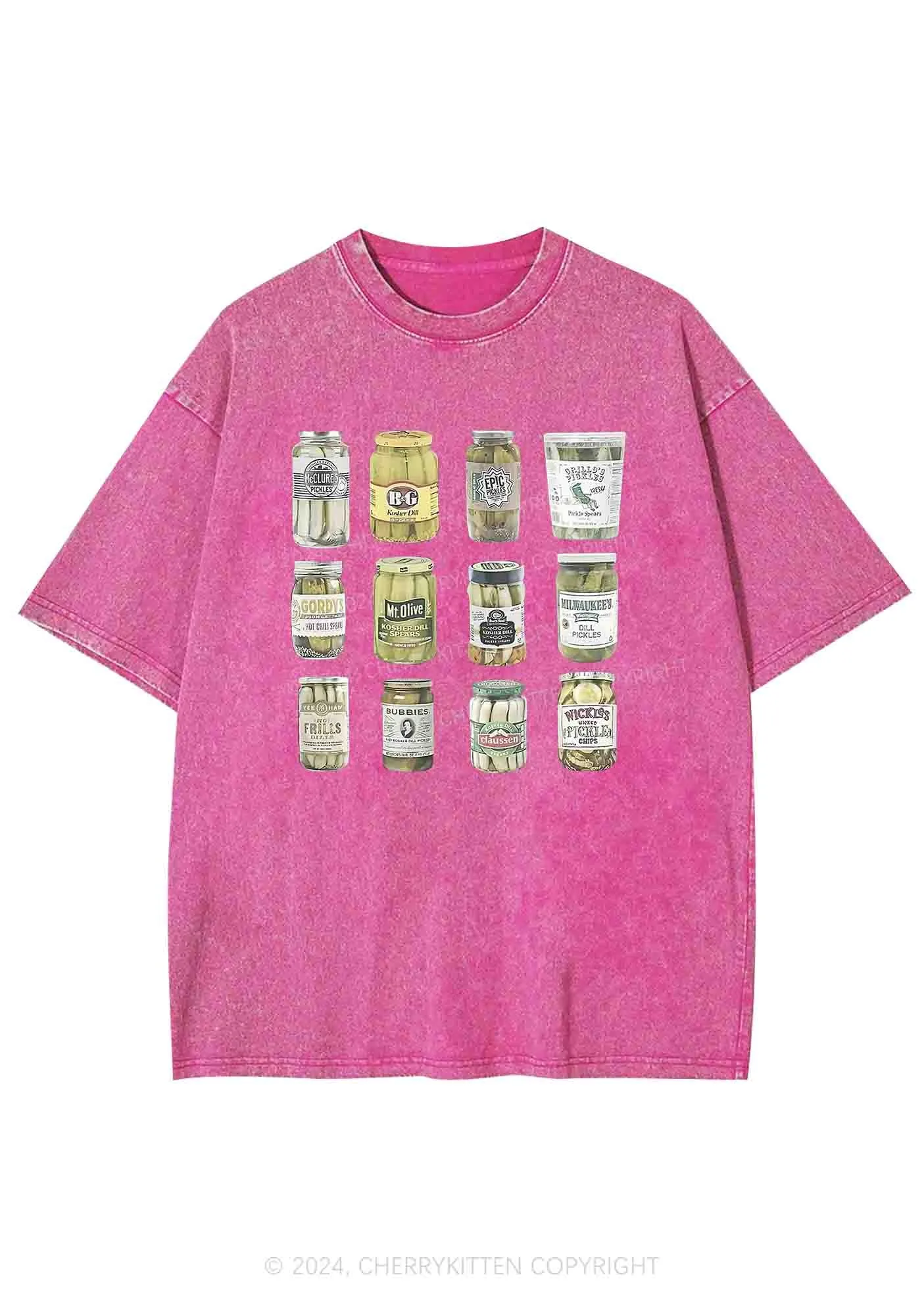 Canned Pickles Y2K Washed Tee Cherrykitten