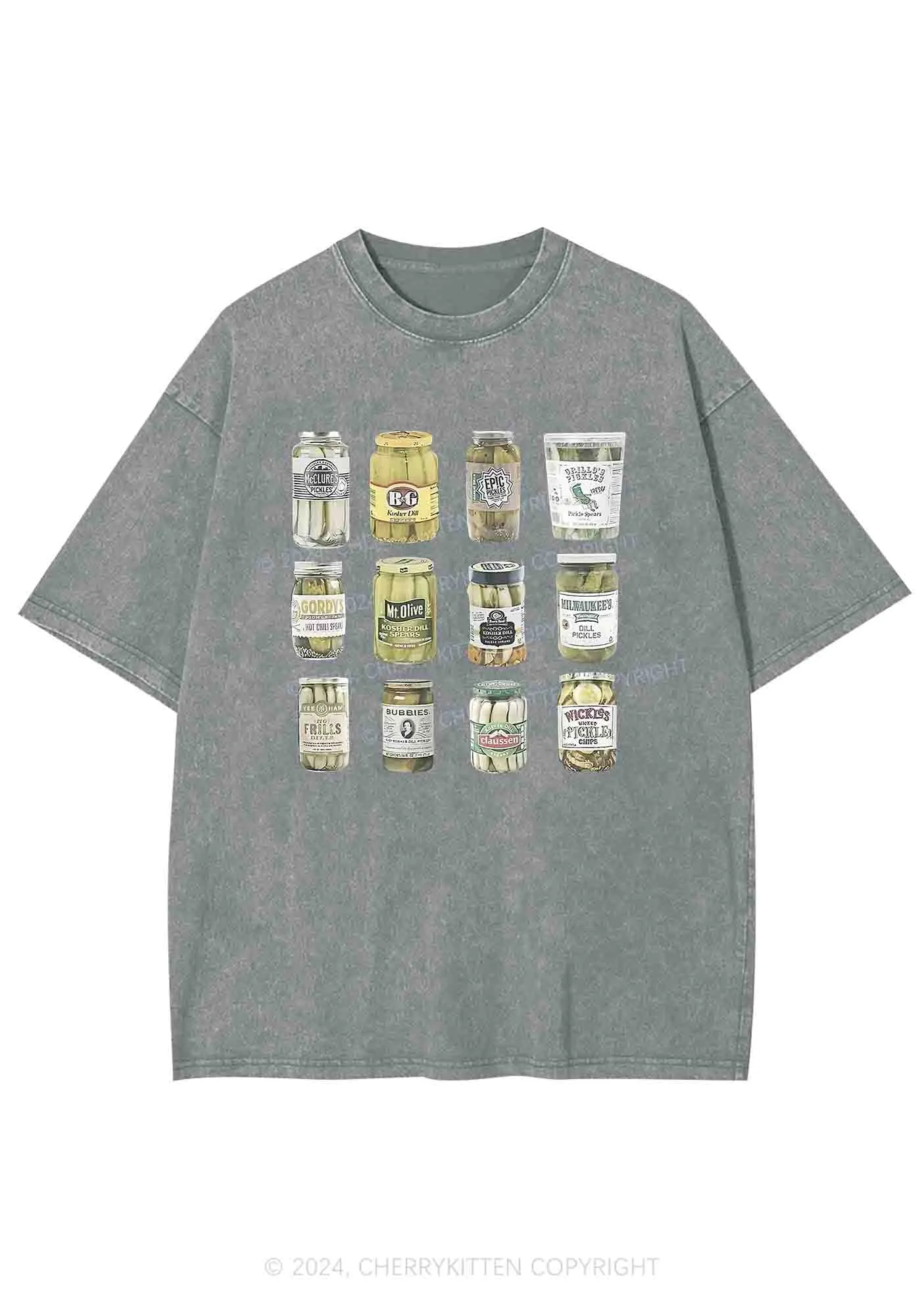 Canned Pickles Y2K Washed Tee Cherrykitten