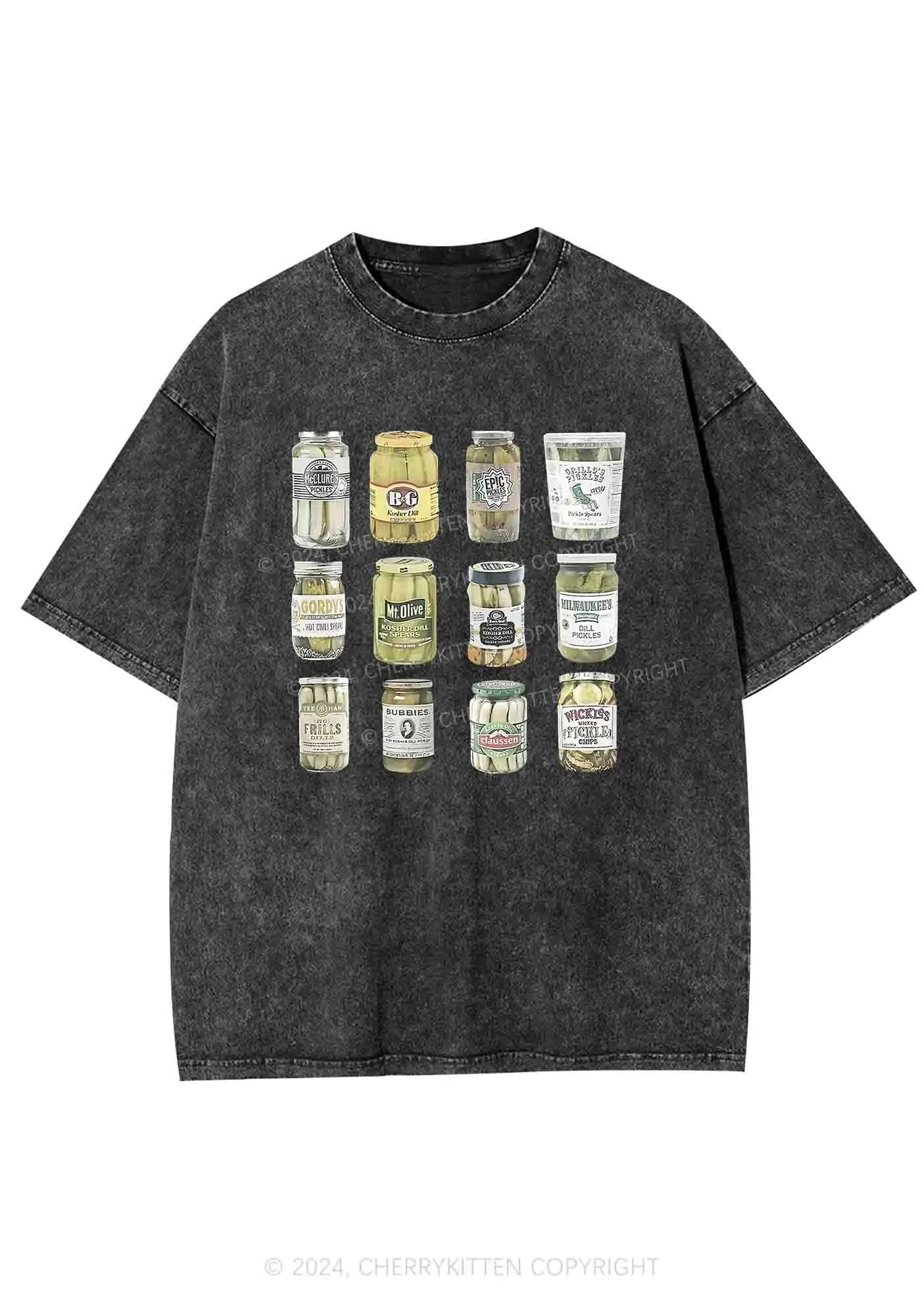 Canned Pickles Y2K Washed Tee Cherrykitten