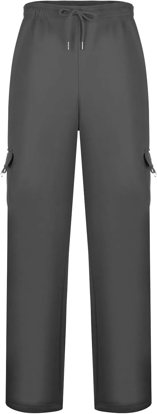 Cargo Pants for Men,Cargo Sweatpants for Men Big and Tall Running Pants Drawstring Work Pants Loose Fit Lounge Pants