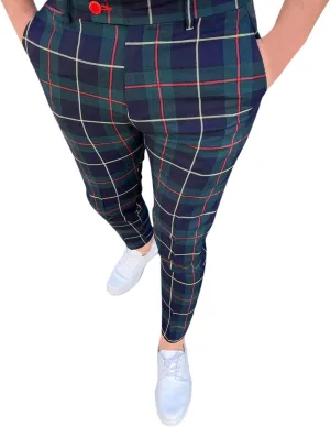 Casual Pants for Big Men Relax fit Work Pants for Men Straight Leg Mens Pants Colored Slim fit Dress Pants for Men