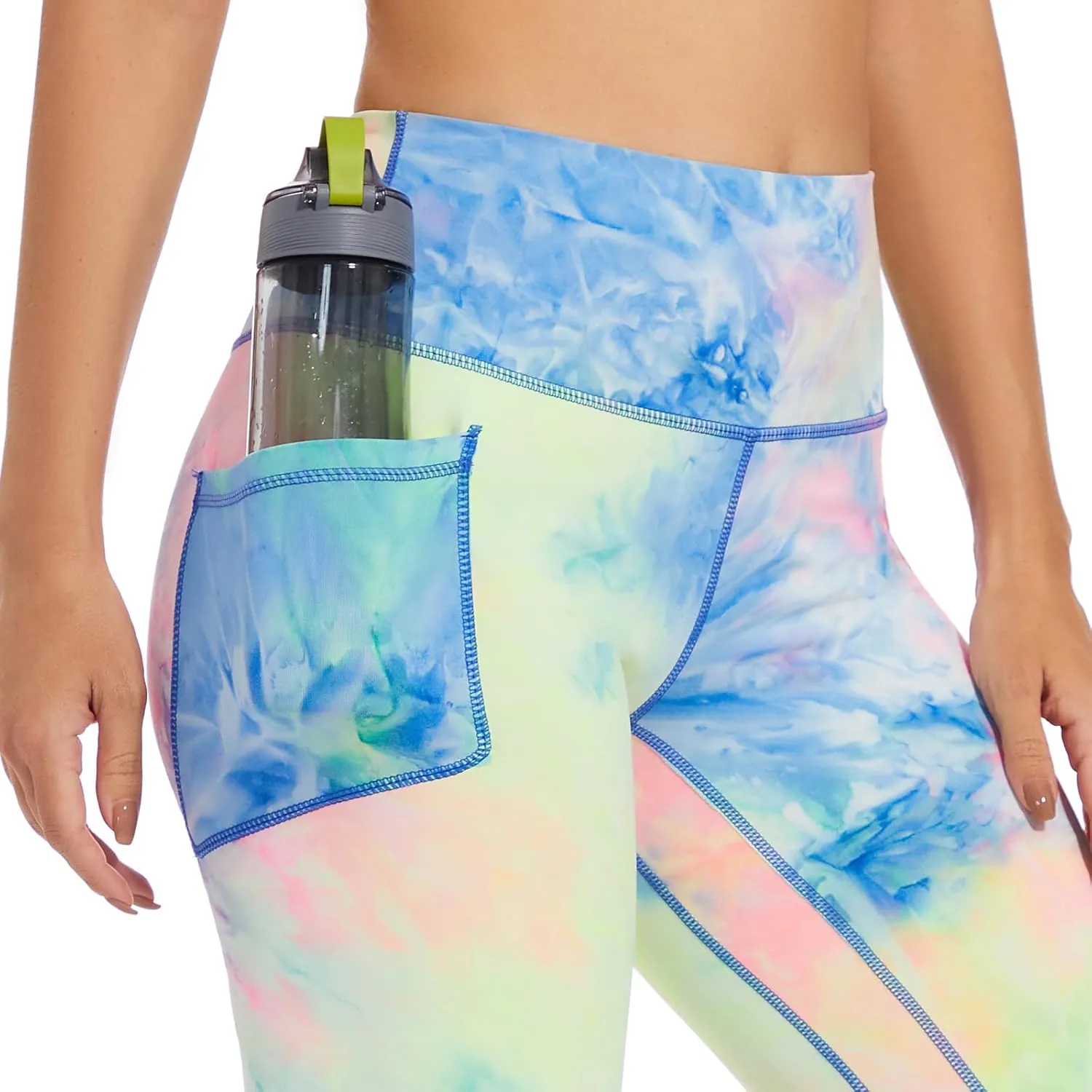 ccko High Waist Biker Shorts for Women with Pockets Workout Yoga Spandex Athletic Leggings Shorts for Gym Running