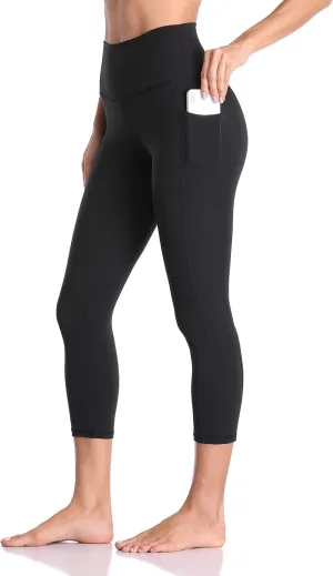 Colorfulkoala Women's High Waisted Yoga Capris 21" Inseam Leggings with Pockets