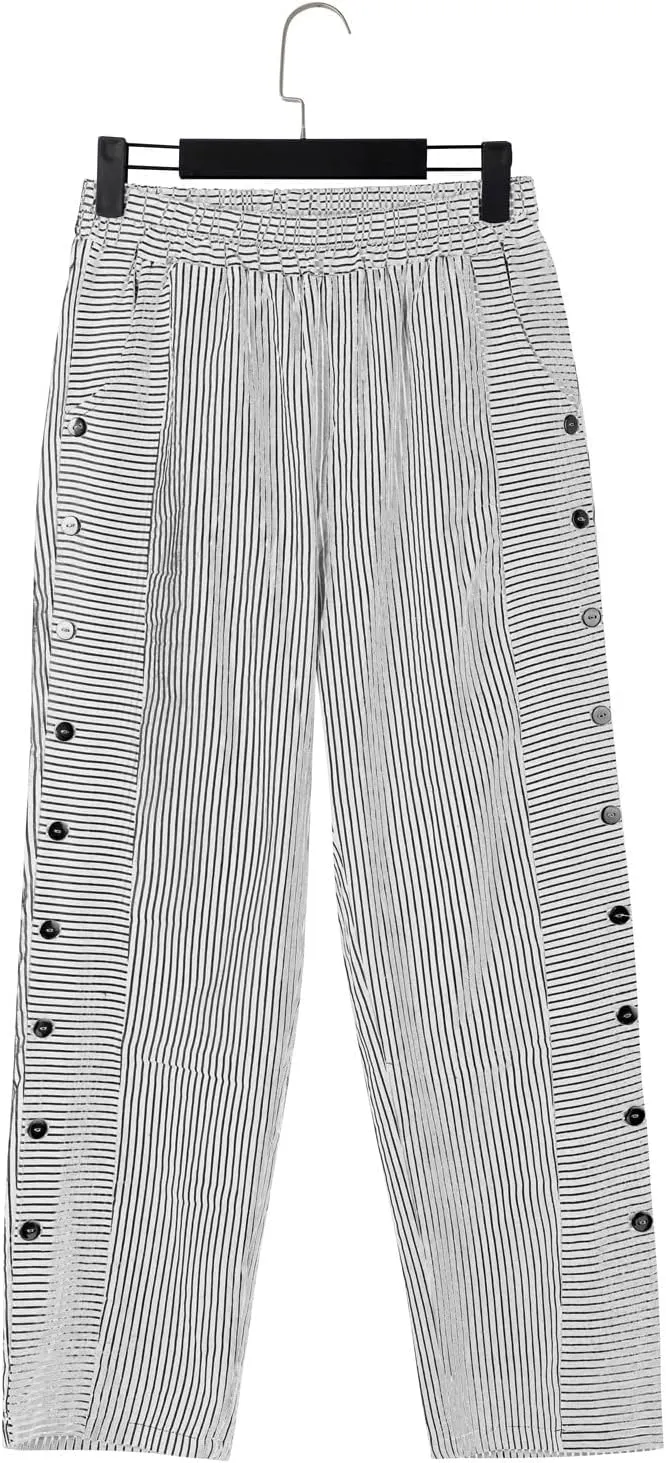 Cotton Linen Pants Women Casual Pant Lightweight Summer Elastic Waist Plus Size Lounge Long Trousers