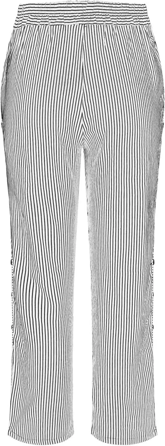 Cotton Linen Pants Women Casual Pant Lightweight Summer Elastic Waist Plus Size Lounge Long Trousers