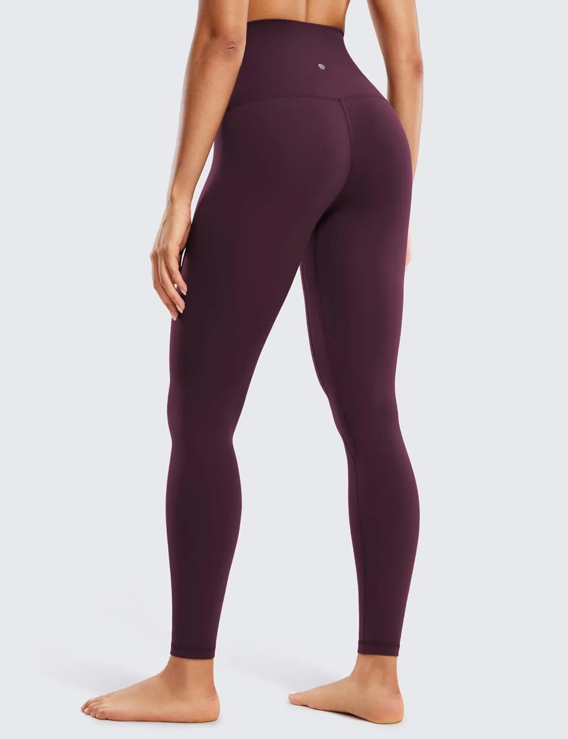 CRZ YOGA Women's Butterluxe Super High Waisted Workout Leggings 28 Inches -Over Belly Buttery Soft Full Length Yoga Pants
