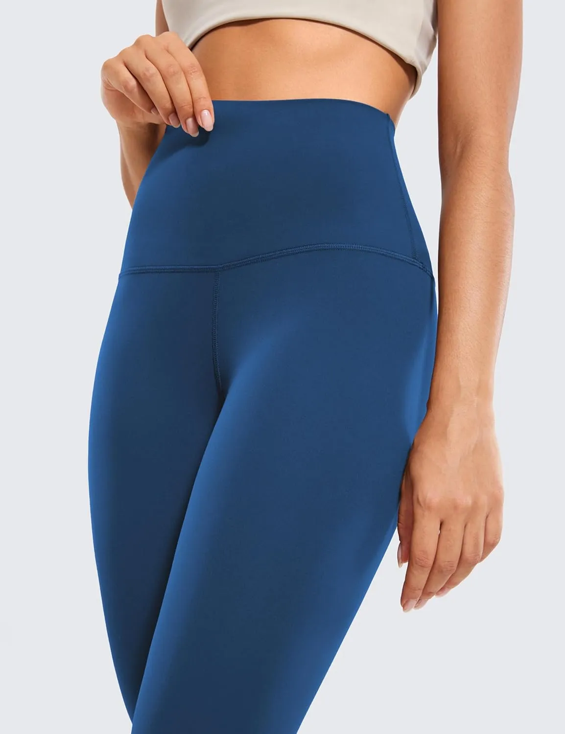 CRZ YOGA Women's Butterluxe Super High Waisted Workout Leggings 28 Inches -Over Belly Buttery Soft Full Length Yoga Pants