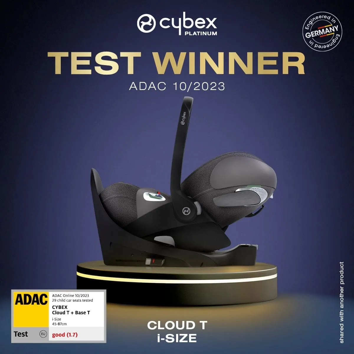 Cybex Cloud T Car Seat  Peach Pink  