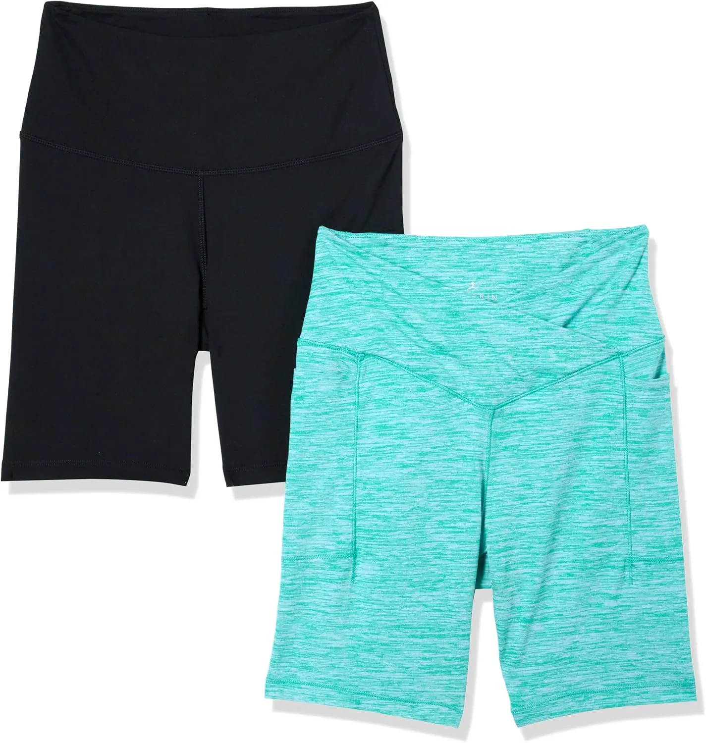 Danskin Women's 2-Pack 7" Active Bike Shorts