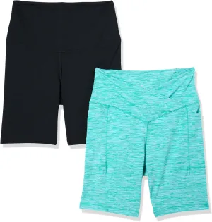 Danskin Women's 2-Pack 7" Active Bike Shorts