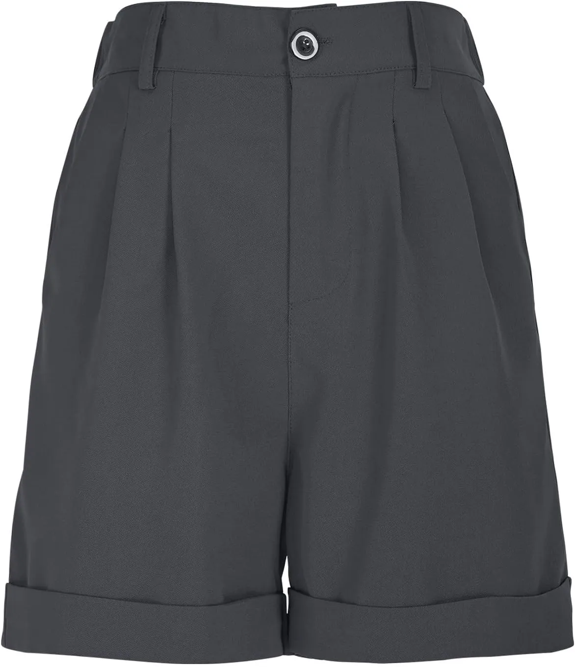 Dressy Shorts for Women Casual High Waisted Wide Leg Tailored Pleated Shorts Summer Business Work Short with Pockets