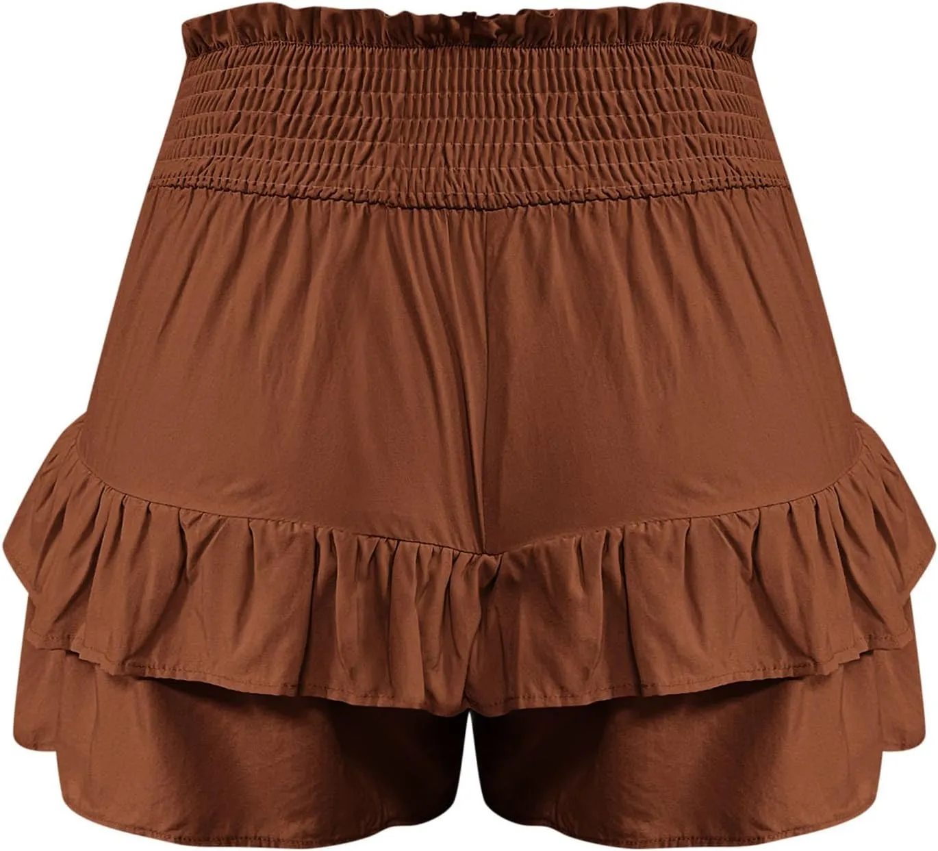 Flowy Shorts for Women 2025 High Waisted Ruffle Summer Casual Skorts Cute Pleated Beach Short Pants Swing Mini Skirts
