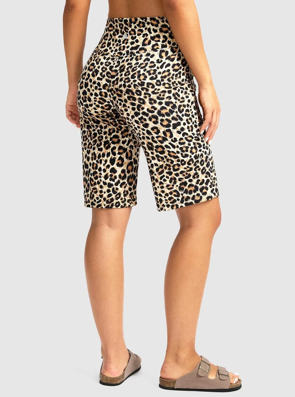 G Gradual Women's Bermuda Shorts 12" Knee Length with Pockets High Waisted Stretch Long Shorts for Women Casual Walking