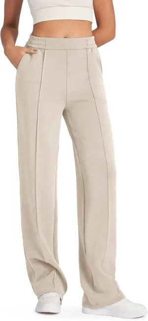 G4Free Smoofit Modal Soft Women Wide Leg Sweatpants with Pockets Yoga Pants Casual Lounge Trousers Petite/Regular/Tall