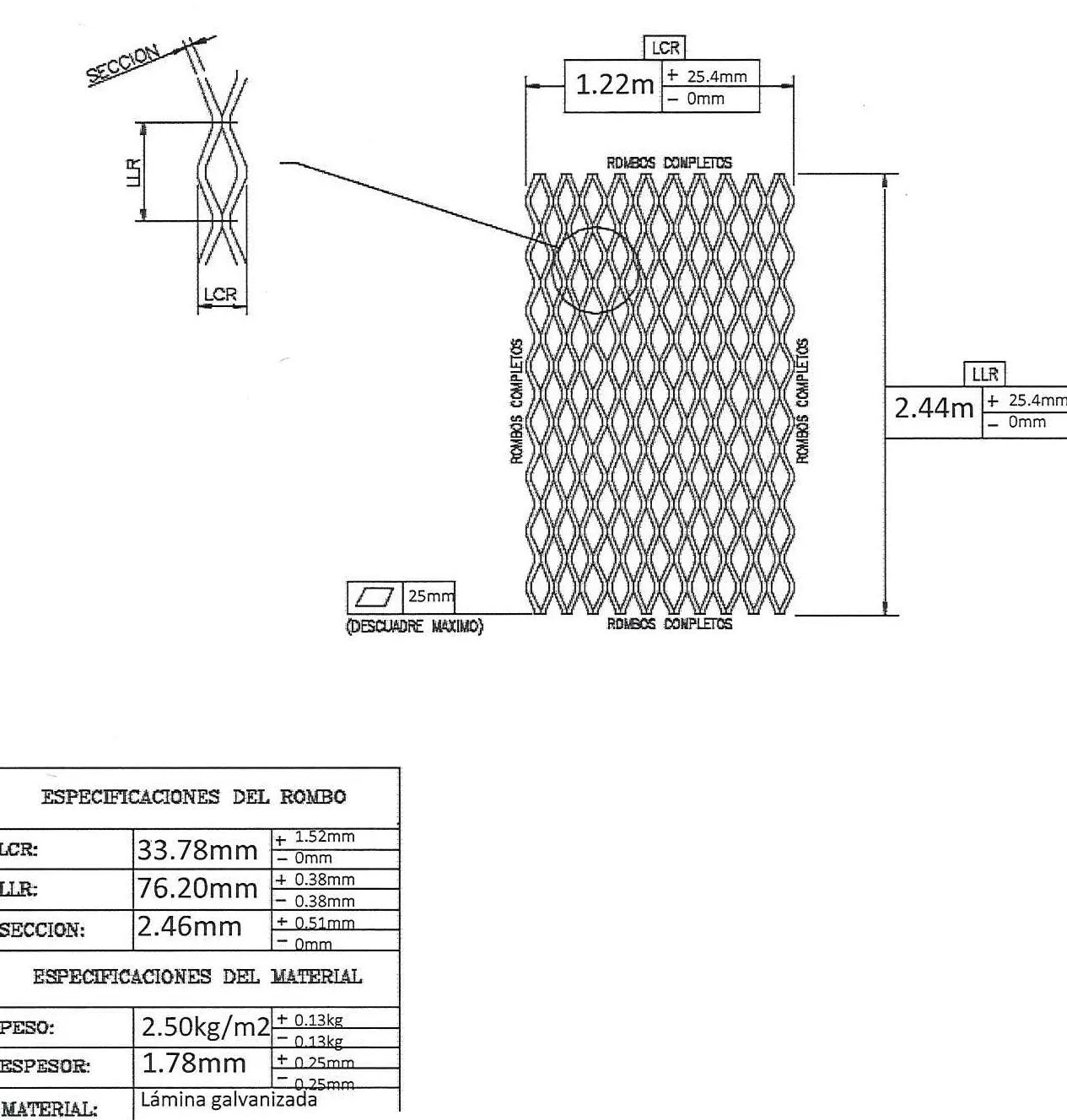 Galvanized Expanded Metal 26488