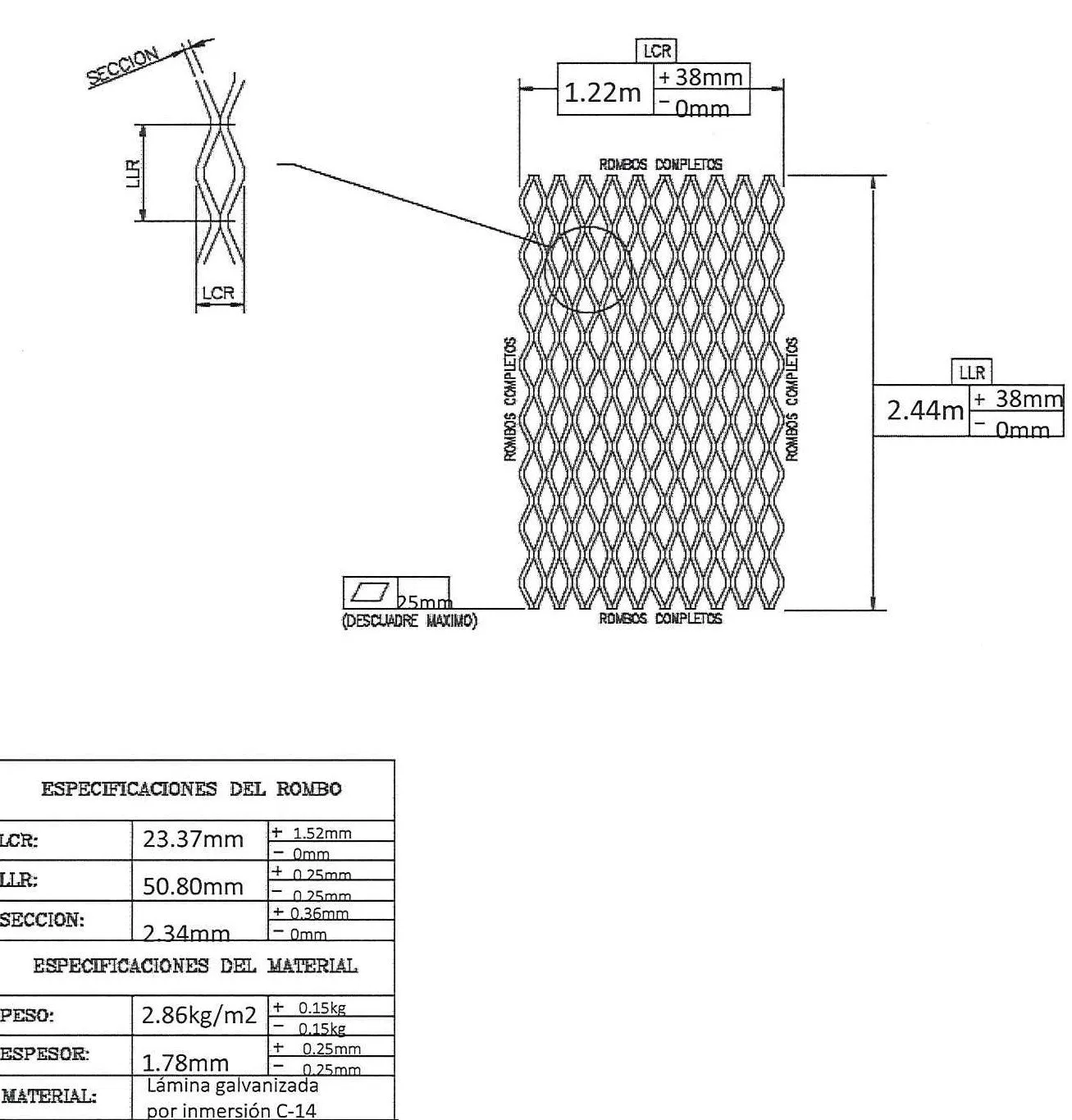 Galvanized Expanded Metal 27936