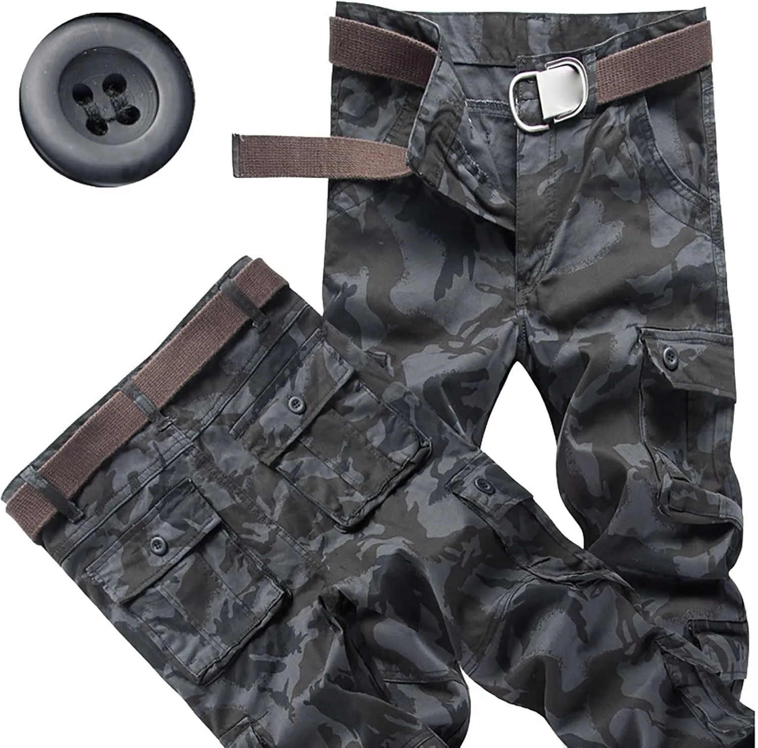 GIERIDUC Men's Sweatpants Printed Joggers Insulated Waterproof Trousers Basketball Uniforms for Men Thermal Tracksuit Bottoms