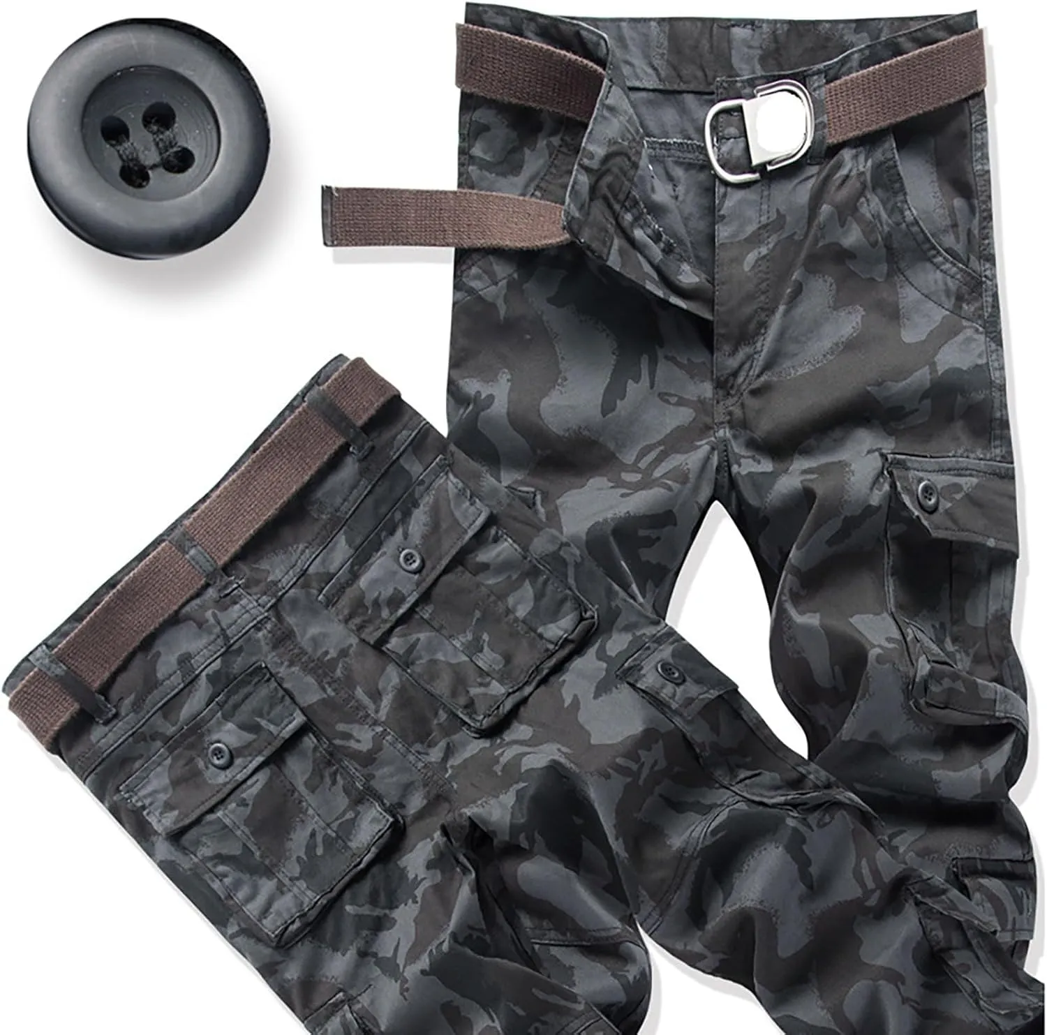 GIERIDUC Men's Sweatpants Printed Joggers Insulated Waterproof Trousers Basketball Uniforms for Men Thermal Tracksuit Bottoms