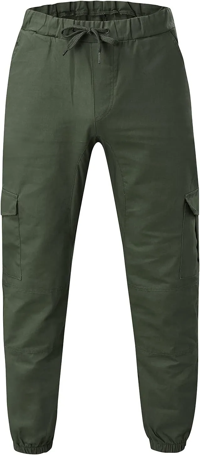 GIERIDUC Straight Leg Cargo Pants for Mens Gymnastics Equipment for Men Workout Clothes for Men Gym Men's Cotton Sweatpants