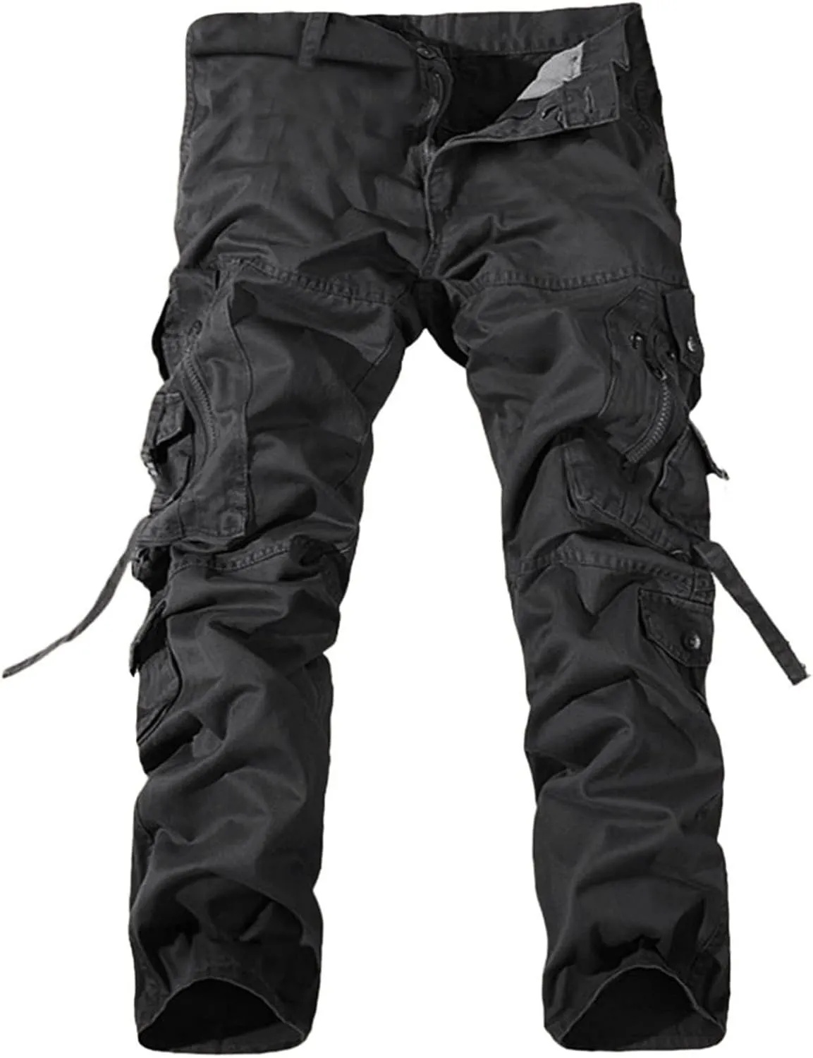 GIERIDUC Straight Leg Cargo Pants for Mens Home Workout Equipment for Men Brown Dress Pants Slim Fit Big and Tall Mens Pants