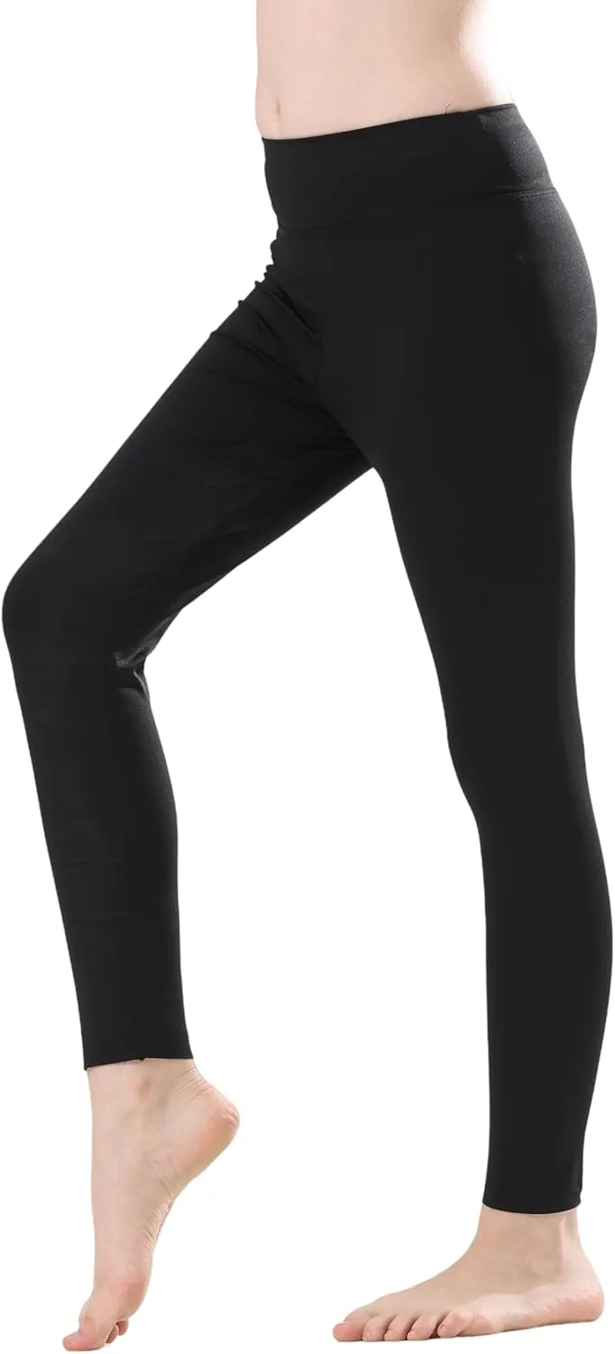 Girls Athletic Leggings High Waist Yoga Pants Dance Running Sports Tights
